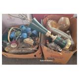 2 Large boxes attic find vintage glassware