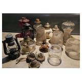 Oil lamps and parts