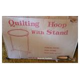 Quilting hoop with stand