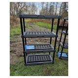 Plastic 4 tier shelf