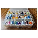 Plastic container thread - double sided