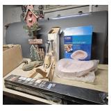 Welcome sign, shoe stretcher, etc