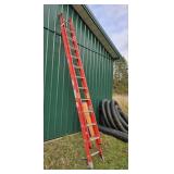 Werner fiberglass extension ladder
