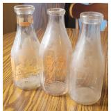 3 milk bottles - Crowley