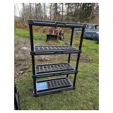 Plastic 4 tier shelf