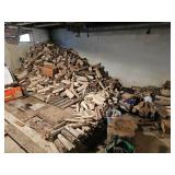 Firewood pile located in basement being your own