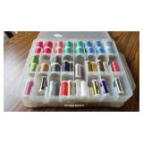 Plastic container thread - double sided