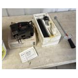 Bucket lot, jigsaw, torque wrench, grease gun