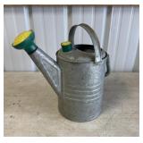 galvanized water can