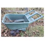 Plastic garden cart