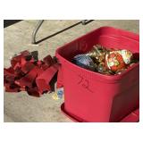 Christmas ornaments and Christmas bows