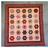 Quilted table decor with slight imperfections