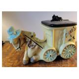 Cookie Jar-  American Bisque Donkey with milk