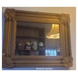 Antique gold mirror - Aprx 13x16
