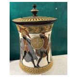 Hand made & hand painted replica jar w/ lid