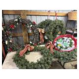 6 large Christmas wreaths