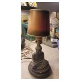 Vintage figural Buddha lamp