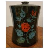 Cookie jar - McCoy concave with roses