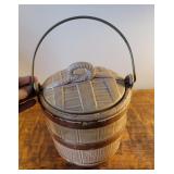 cookie jar. McCoy oaken bucket