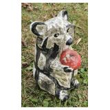 Concrete raccoon 12"t