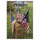 Cast iron flag holder 10"10"16"