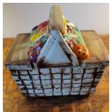 Cookie jar McCoy picnic basket.