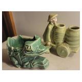 2 McCoy planters - frog and Chinaman