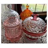 Fairy lamp & candy dishes