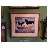 Art - Noah and cows - hanging in kitchen stairway