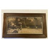 Framed litho Beethoven sonata 14ï¿½x24ï¿½