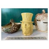3 McCoy vases