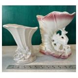2 McCoy vases