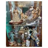 Contents of glass curio removed