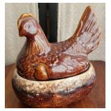 Hull Brown chicken bean pot