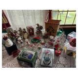 Box of Christmas ornaments/figures etcï¿½