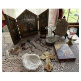 Box of Christian/religious items