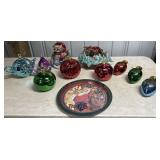 Christmas cookie jars, tea set, center piece