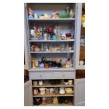 Contents of blue kitchen cupboard - lots of