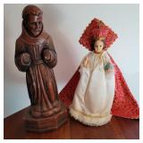 2 Religious  statues