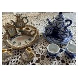 2 doll size tea sets