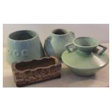 4pcs pottery - Red Wing, etc
