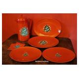 Waechtersbach Germany Christmas platters, coffee