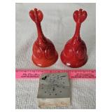 2 Red Fenton bells