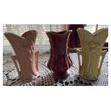 3 McCoy vases