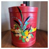 Cookie jar - 1940ï¿½s Hand Painted Stoneware