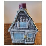 Cookie Jar - Brush McCoy log cabin.2 chips