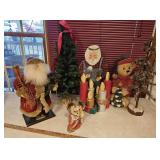 Christmas trees, Santa