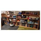 4 pine bookshelves - 62x12x40 tall - located