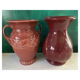 Abingdon & Haegar pottery vases