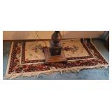 Custom cut (hemmed) Oriental type carpet - 64x30
